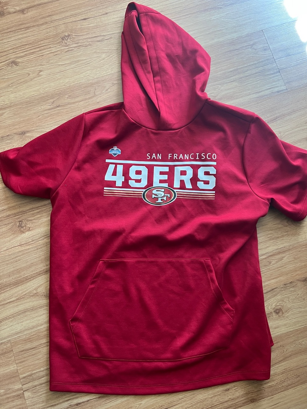 49er hoodie- Men's Red Short-Sleeve